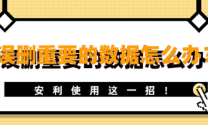 电脑U盘误删重要的数据怎么办？用烁光数据恢复！